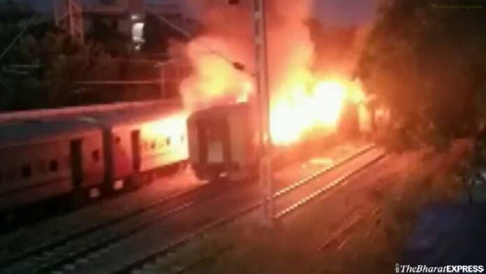 fire Breaks Out In Bharat Gaurav Tourist Train Near Rameswaram