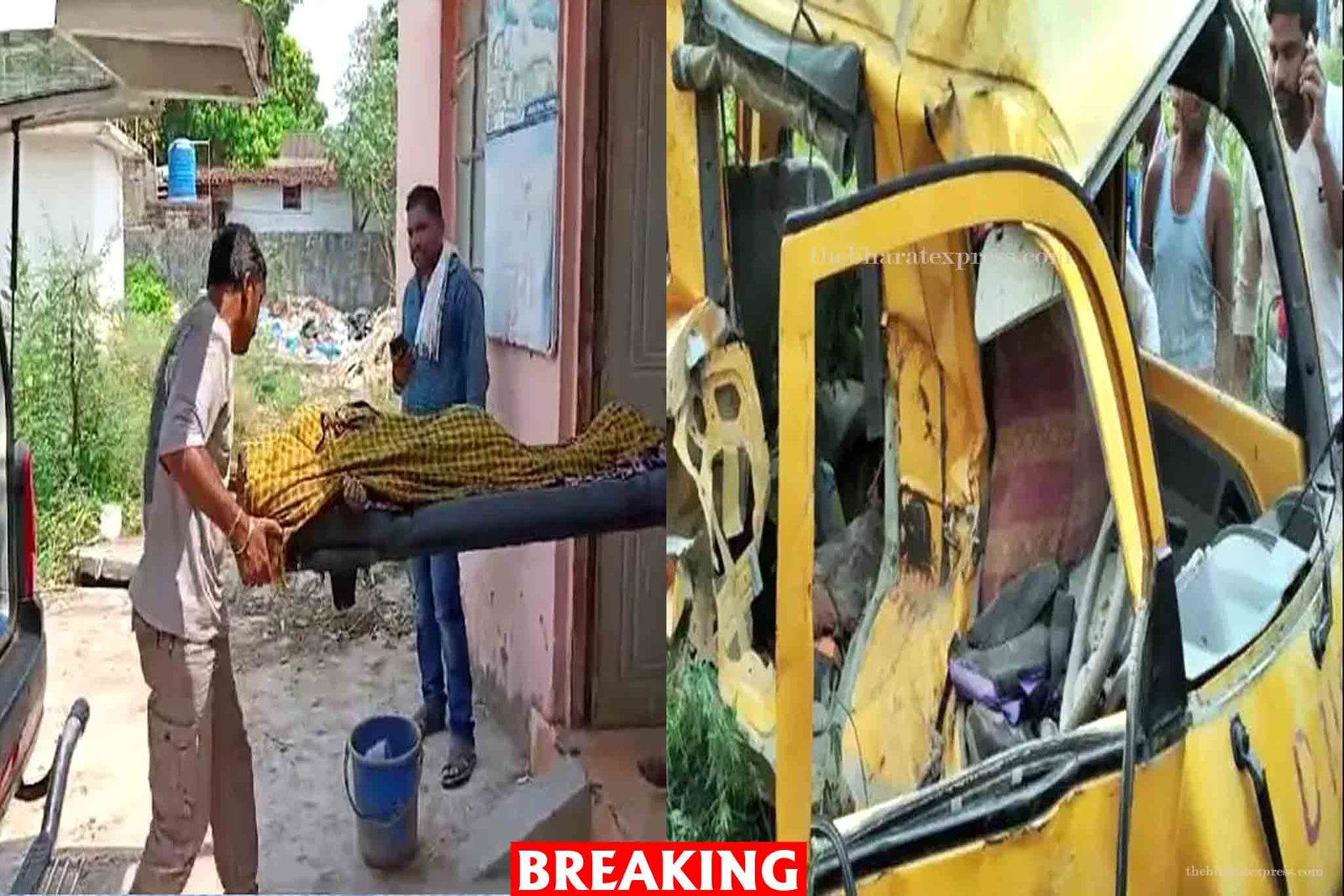 Dhamtari school van Accident news