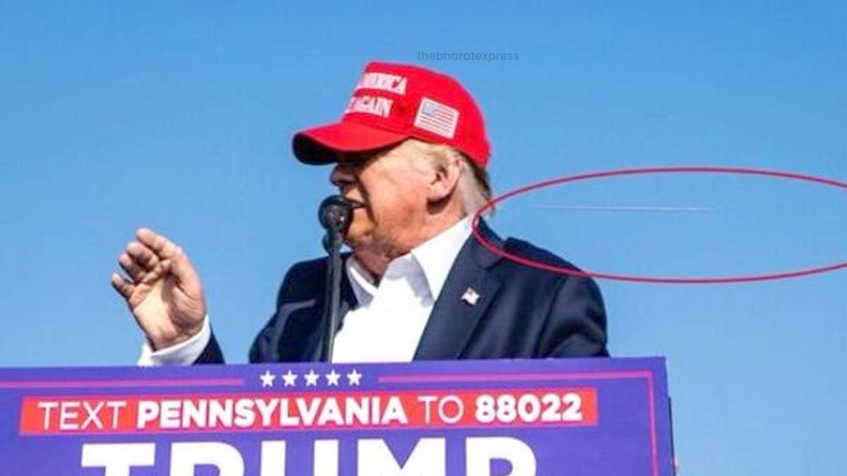 Donald Trump Bullet flying past