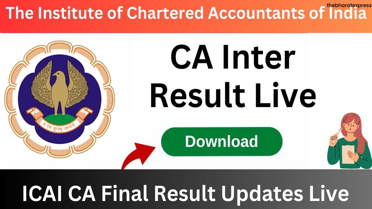 ICAI CA Result Link,CA Inter  Final Results 2024 Out...
