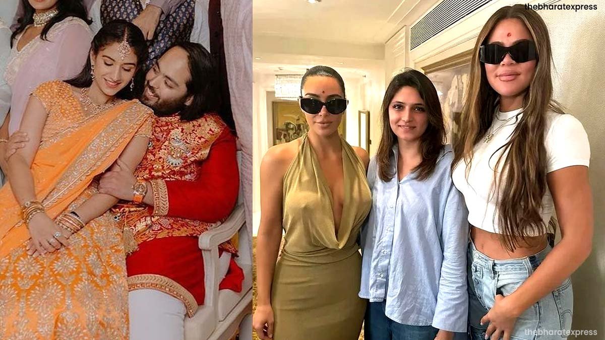 Kim Kardashian, Khloe Kardashian in Anant Ambani and Radhika Merchant wedding
