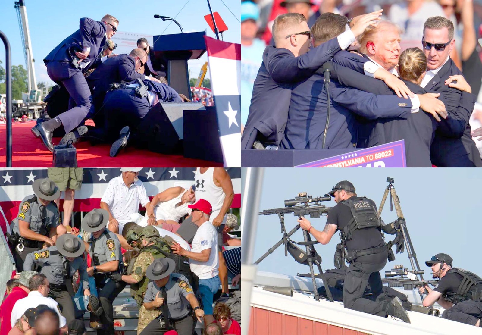 Photos Trump rally shooting