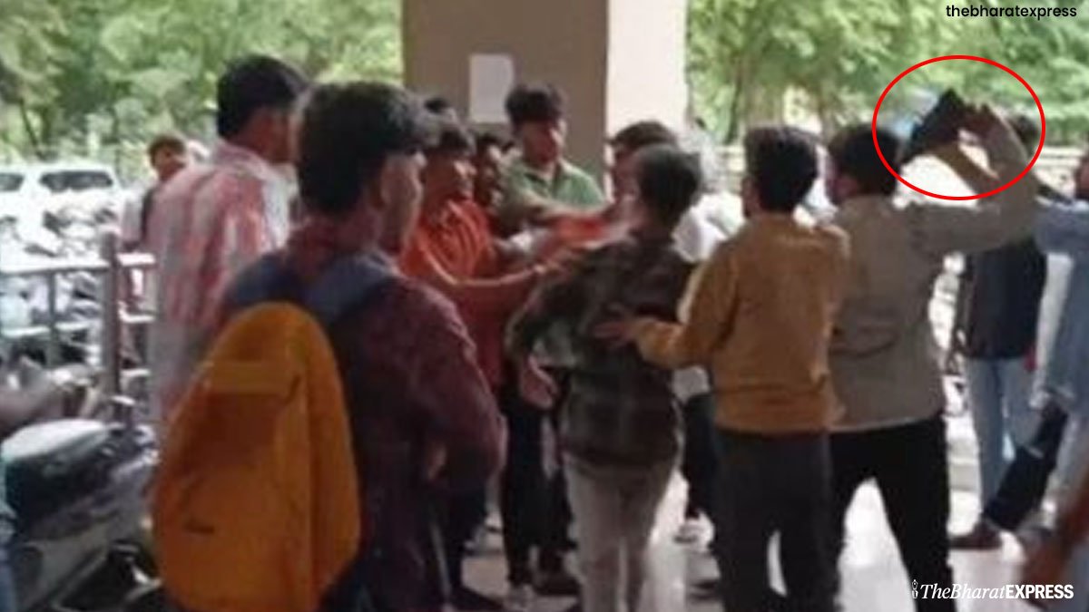 ABVP NSUI Fight Video