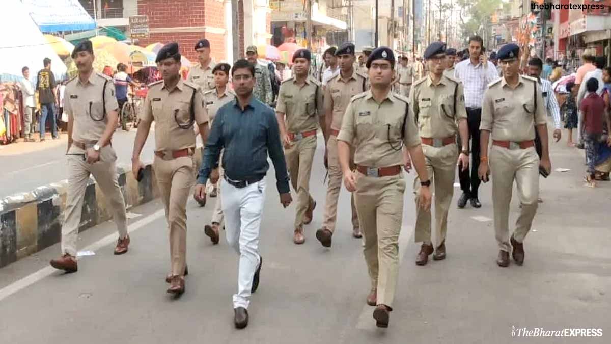 Raipur Police Flag March