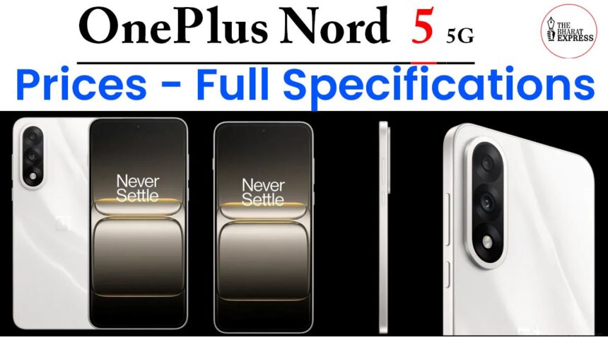 OnePlus Nord 5 5G Prices Full Specifications