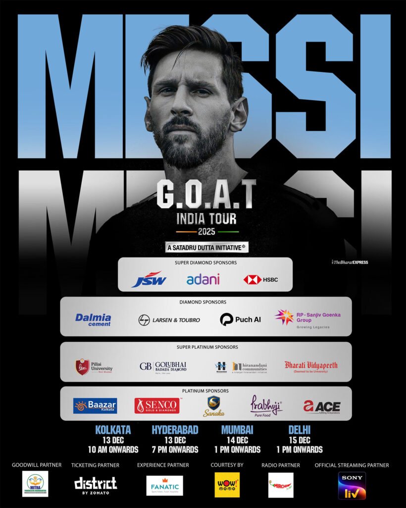 lionel messi goat india tour 2025 delhi