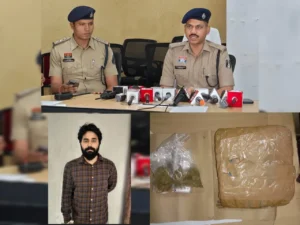 3.62 लाख का नशा जब्त: कटोरा तालाब के पास दिल्ली का आरोपी गिरफ्तार, 3.62 लाख का गांजा और ओसियन ग्रो बरामद